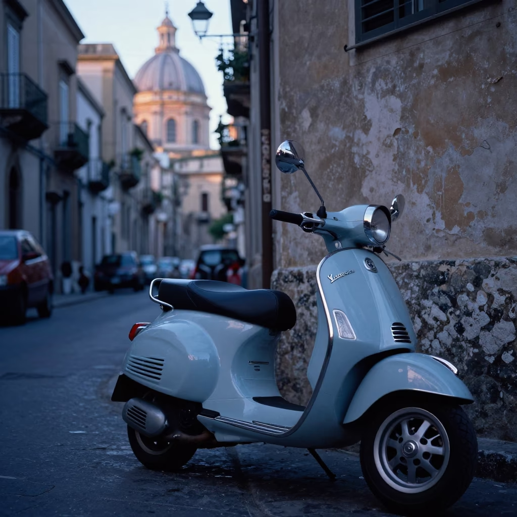 Palermo Morning Light at Sunrise Light in in Palermo, Italy