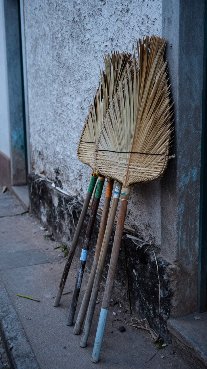 Palm Brooms in Salvador in in Salvador, Brazil