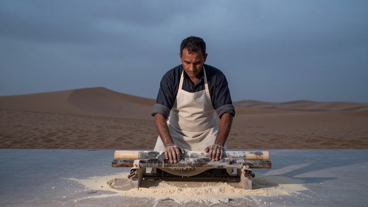 Papermaker Forearms in Indigo Light Kosti in in Kosti