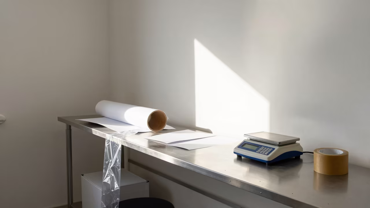Parcel Exception Desk in Midsummer Płock Warehouse in at a fulfillment packing station near Płock