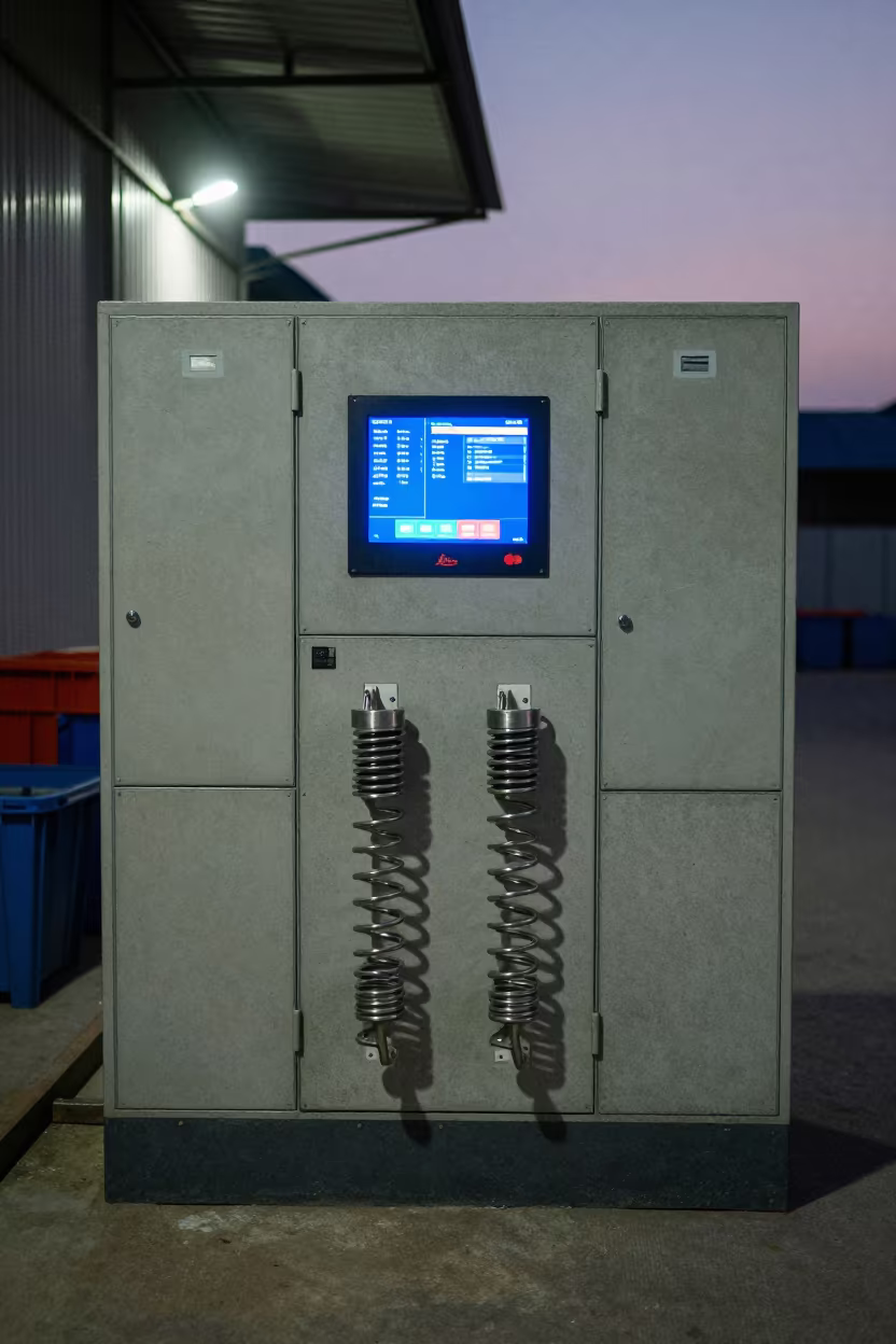 Parcel Locker Spring Kit at Twilight Dispatch Station in at a fulfillment packing station near Muzaffarnagar