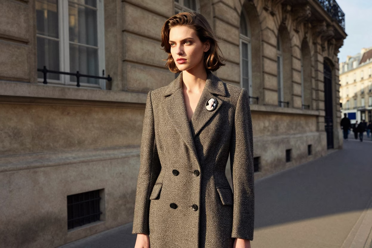 Paris Cameo Pin at The Early Afternoon Light in in Paris, France