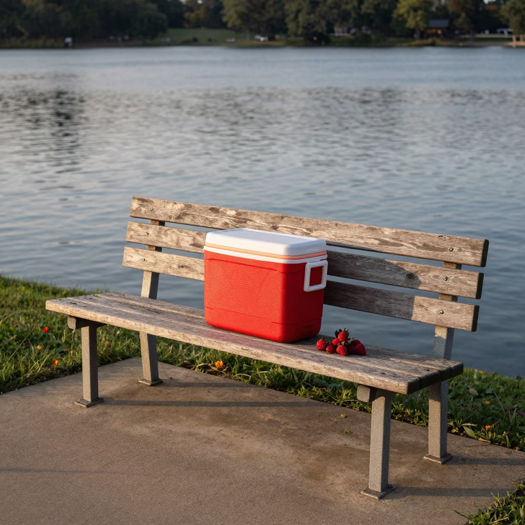 Park Bench in Austin in in Austin, Texas, United States