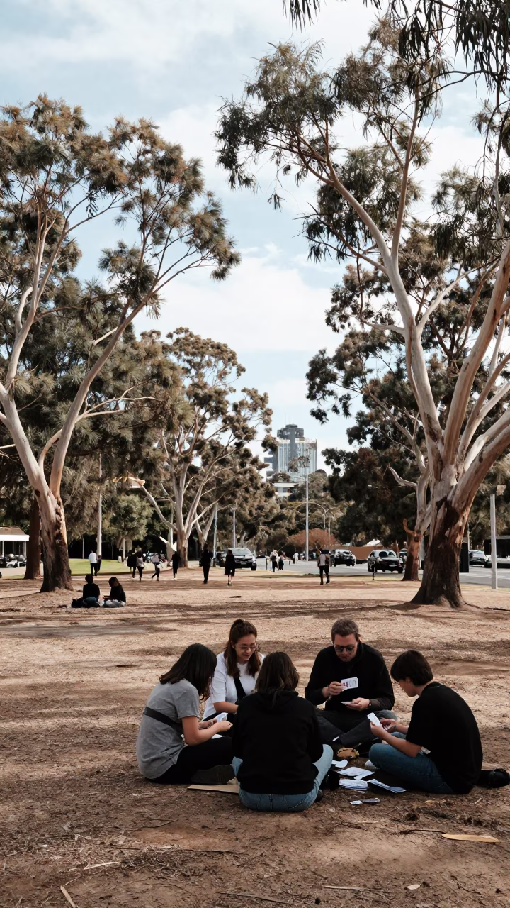 Park Gathering in Adelaide in in Adelaide, South Australia, Australia