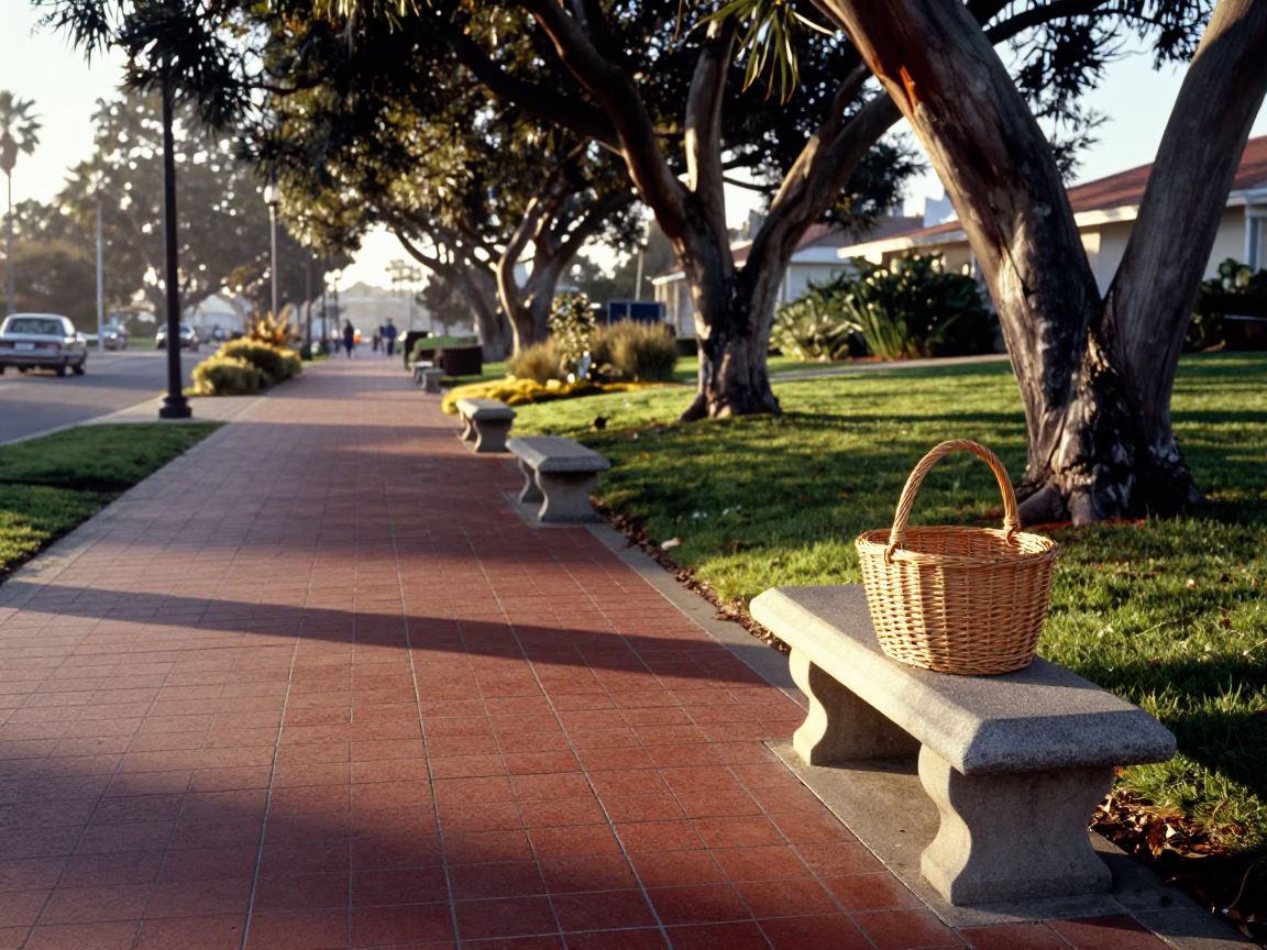 Park Path just after sunrise in San Diego in in San Diego, California, United States