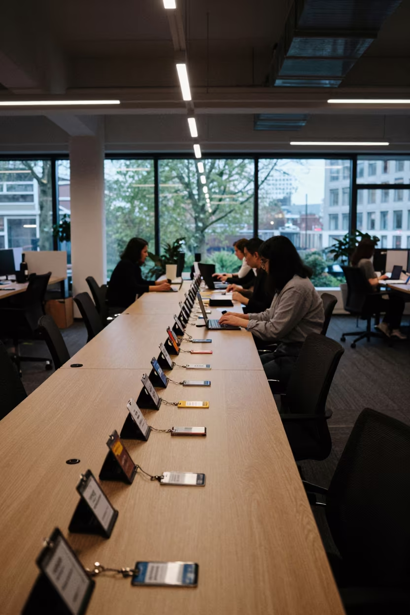 Parking Permit Caddy in Utrecht Office in inside a coworking floor near Utrecht