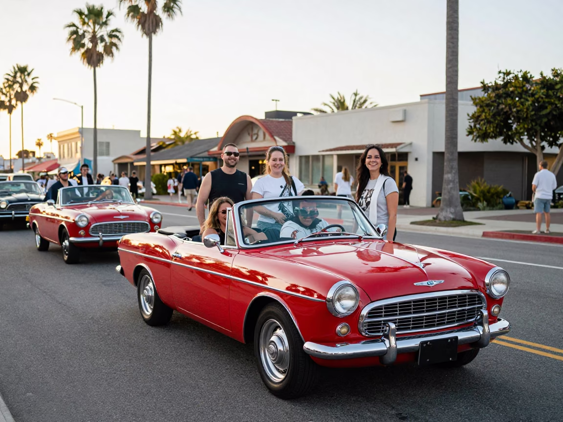 Participants Smiling in San Diego at The Late Morning Light in in San Diego, California, United States