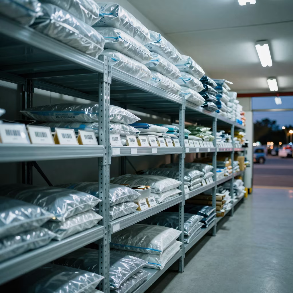 Parts Shelf in Guasdualito Cross-Dock Lane in inside a cross-dock lane in Guasdualito