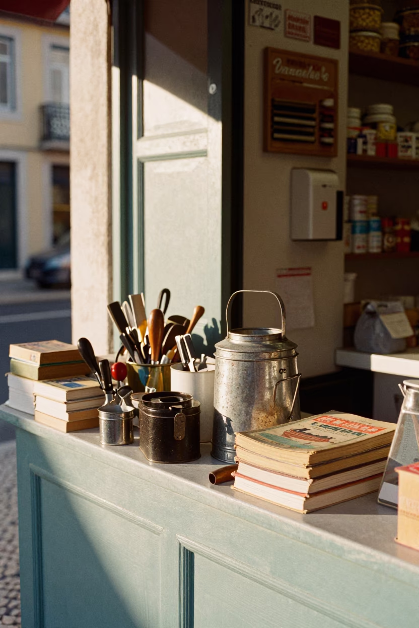 Pastelaria Counter in Lisbon in in Lisbon, Portugal