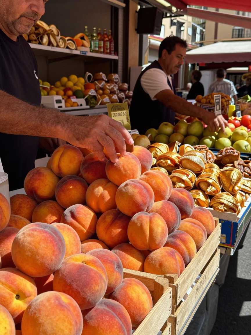 Pastries at Afternoon Light in Valencia in in Valencia, Spain