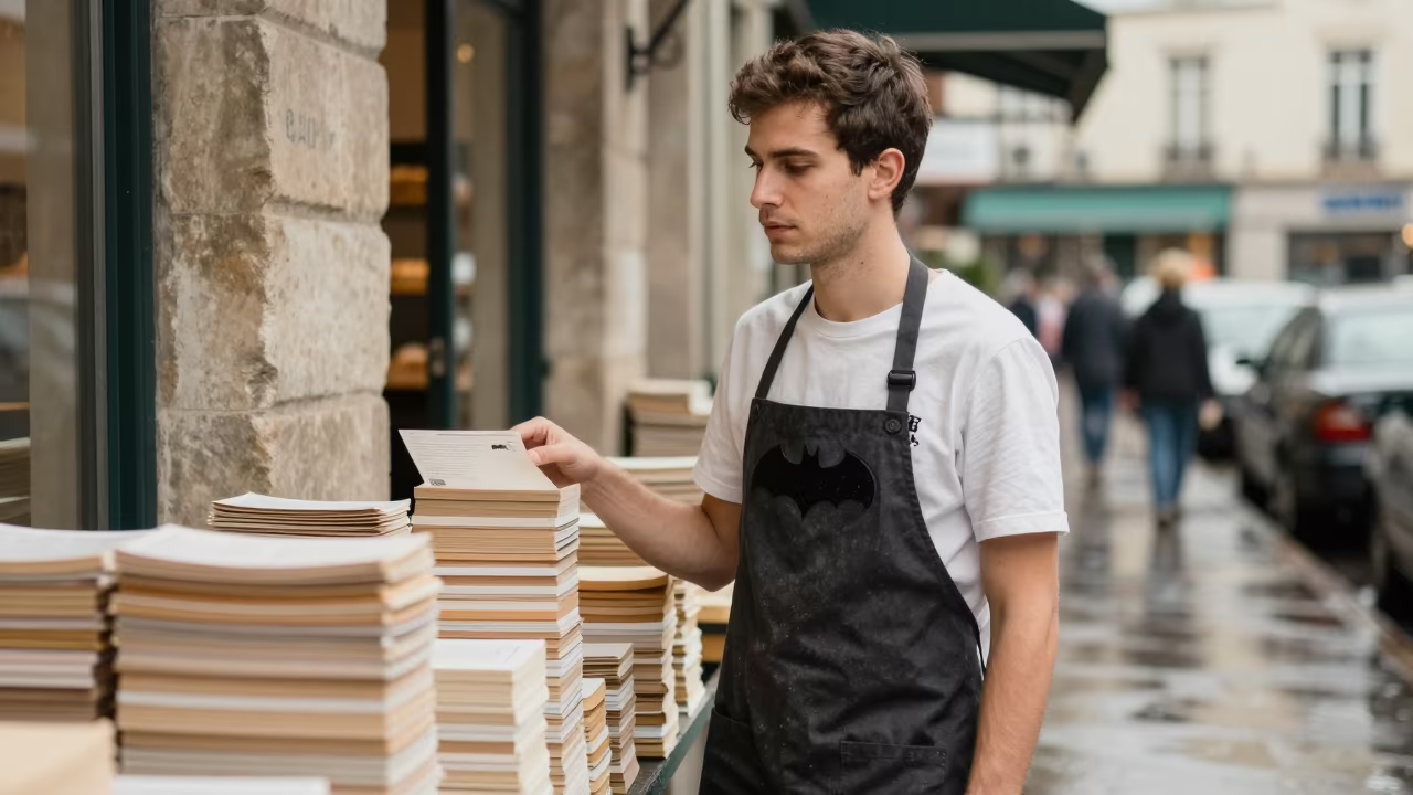 Pastry Apprentice in Batman Market Lane in along a market lane in Batman