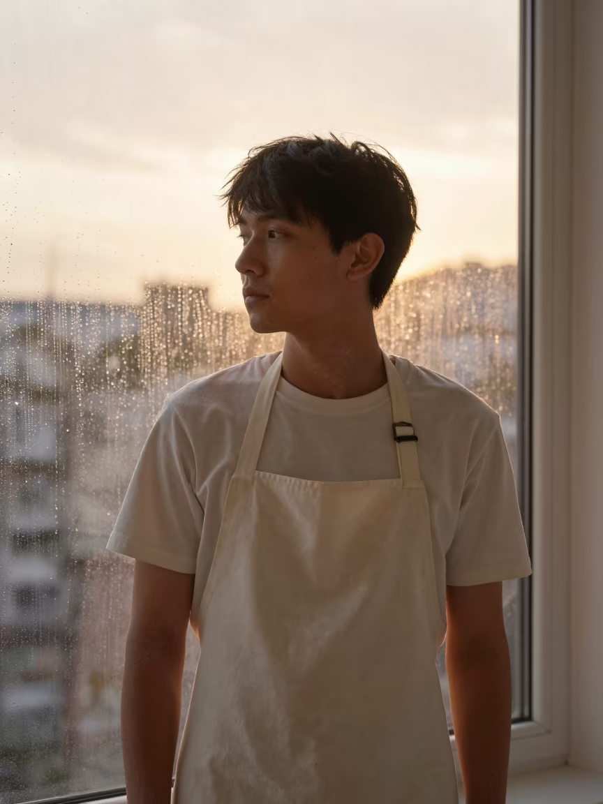 Pastry Apprentice in Golden Hour Hue in in Hue