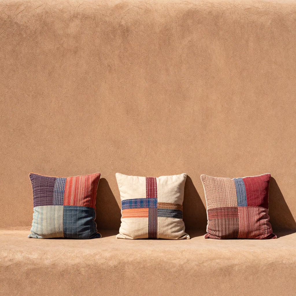 Patchwork Pillows in Santa Fe in in Santa Fe, New Mexico, United States