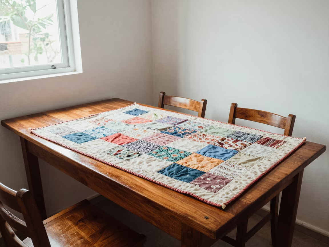 Patchwork Quilt in Huambo Breakfast Nook in in a breakfast nook in Huambo