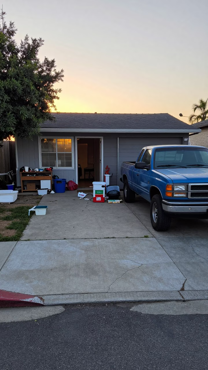 Patio Clutter in Los Angeles in in Los Angeles, California, United States