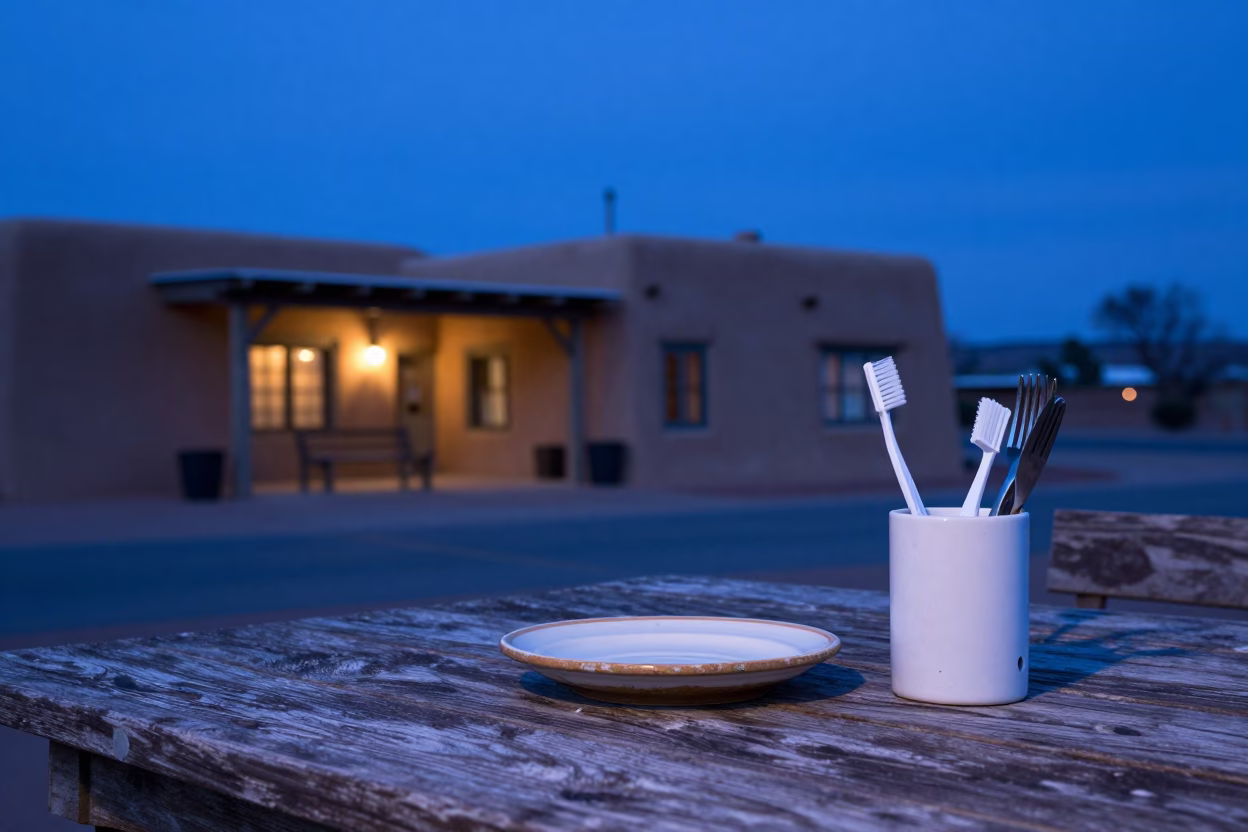 Patio Dining in Santa Fe in in Santa Fe, New Mexico, United States