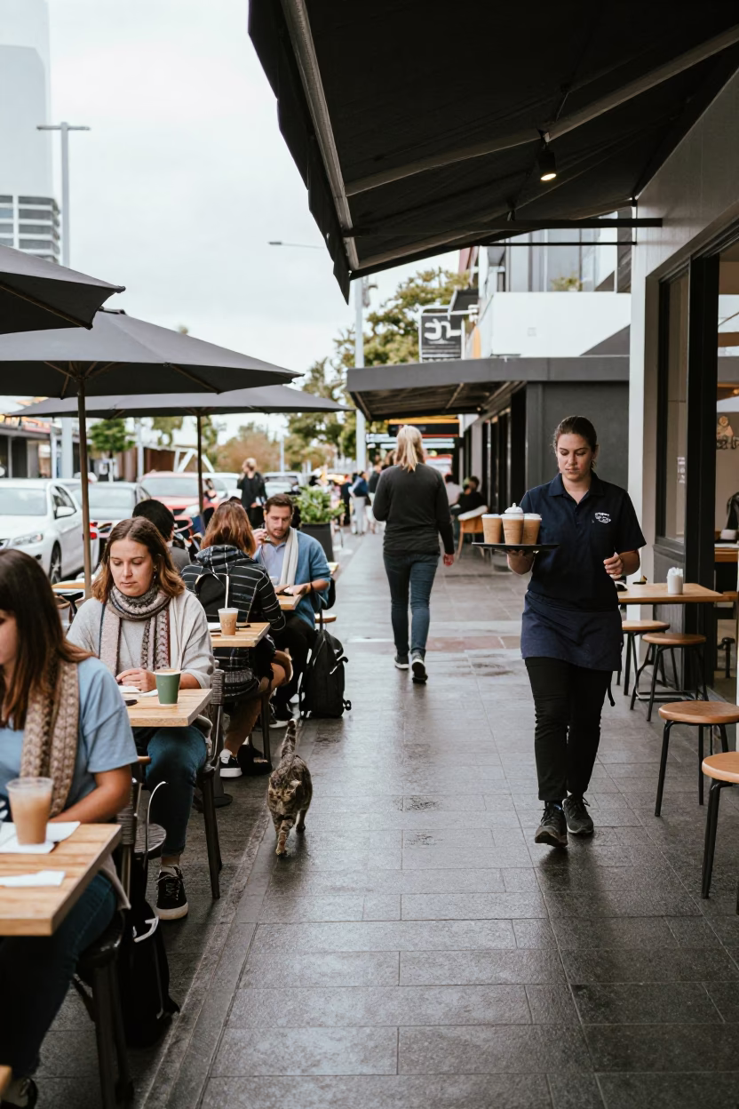 Patio Lunch in Perth in in Perth, Western Australia, Australia