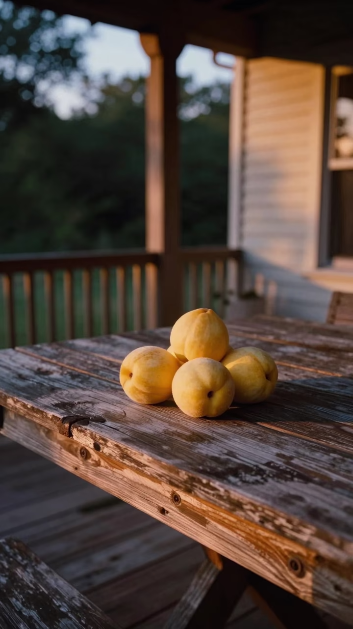 Patio Scene in Austin at The Early Evening Light in in Austin, Texas, United States
