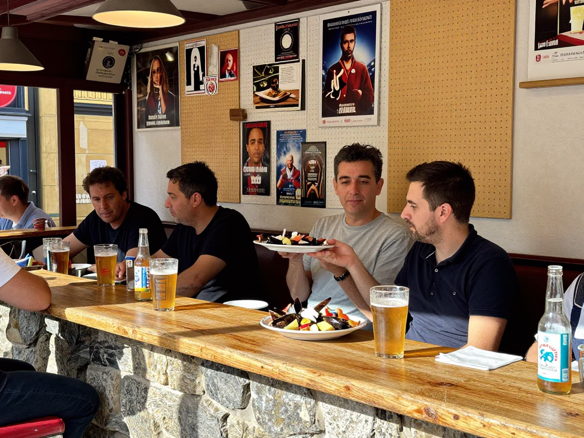 Patron Dining in Bilbao in in Bilbao, Spain