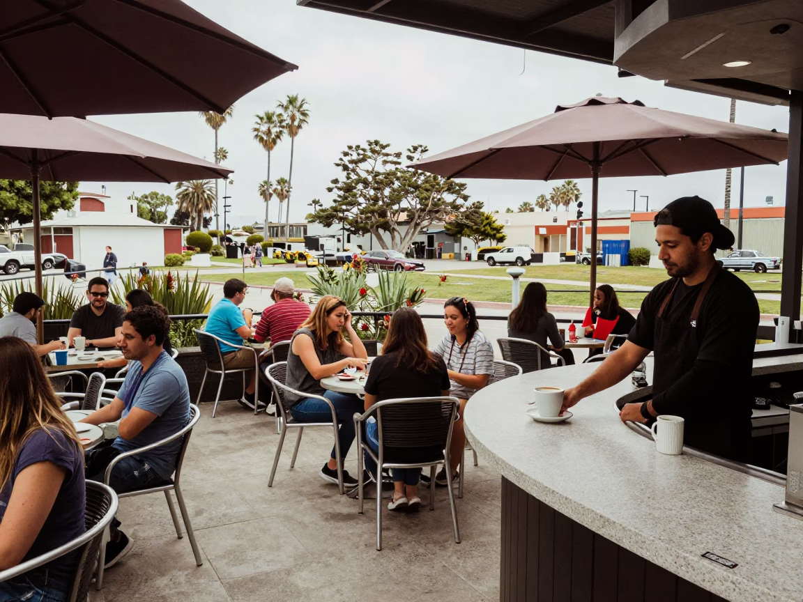 Patrons in San Diego in in San Diego, California, United States