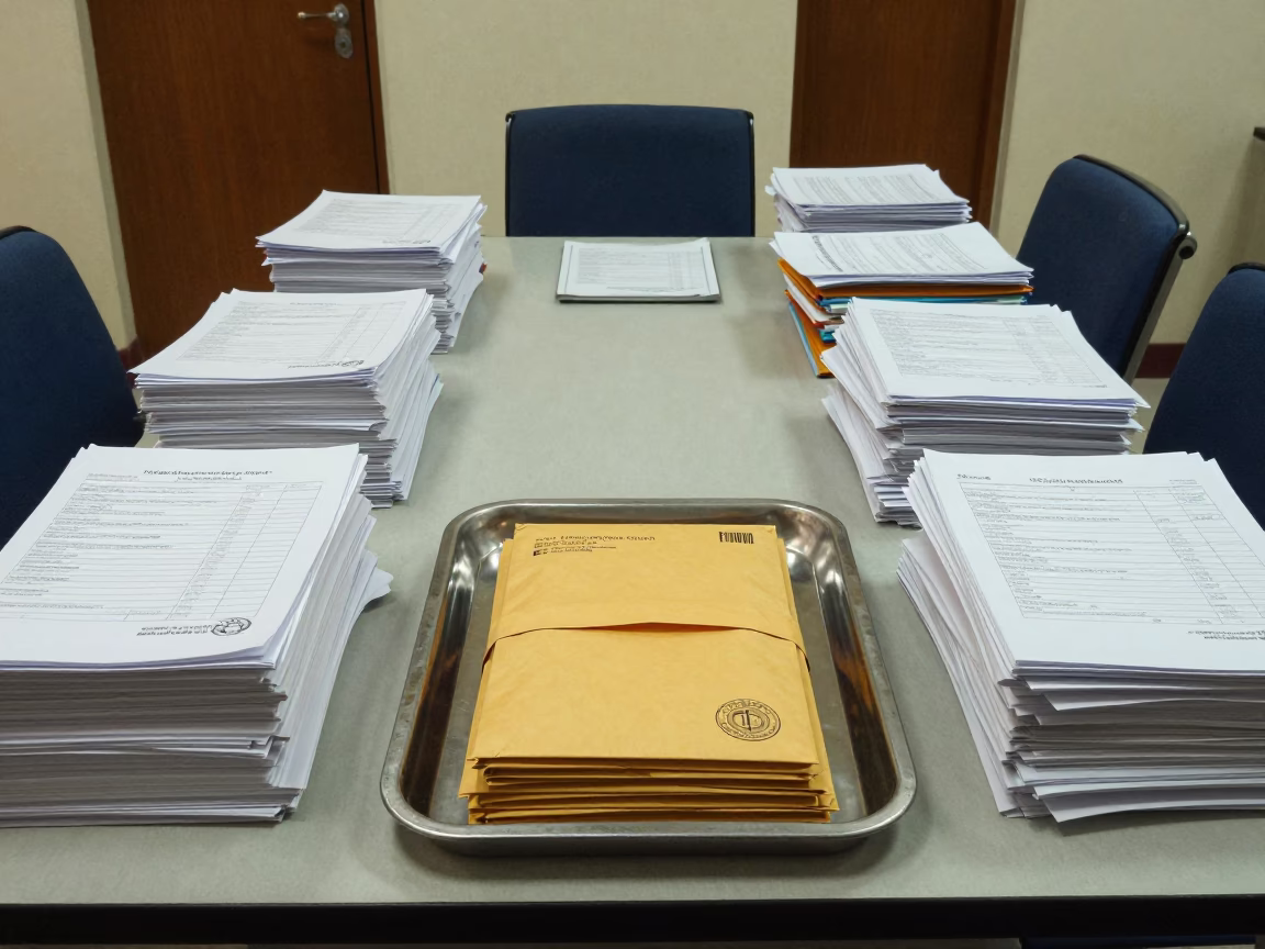 Payroll Envelope Tray in Karachi Training Room in inside a training room prepared for interviews in Karachi