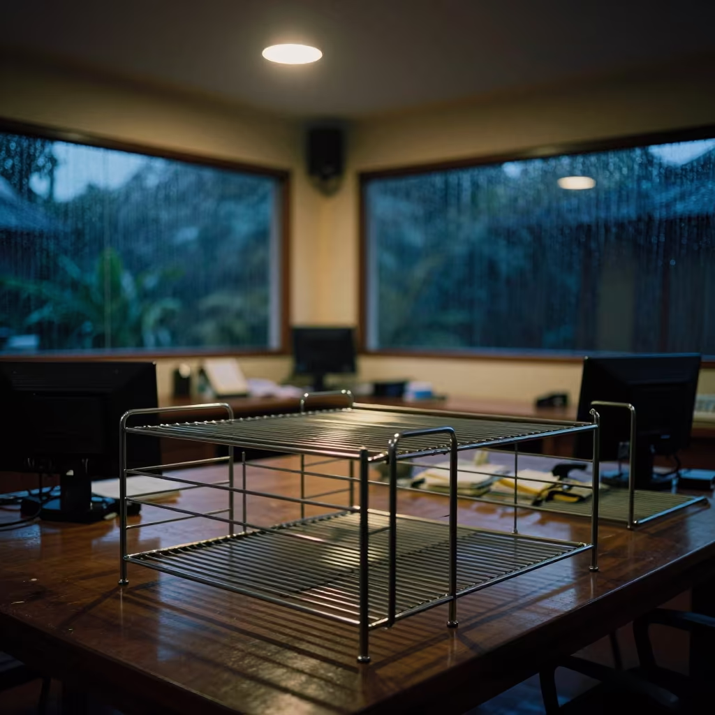 Payroll Form Rack in Luang Prabang Office Night in inside a conference room near Luang Prabang