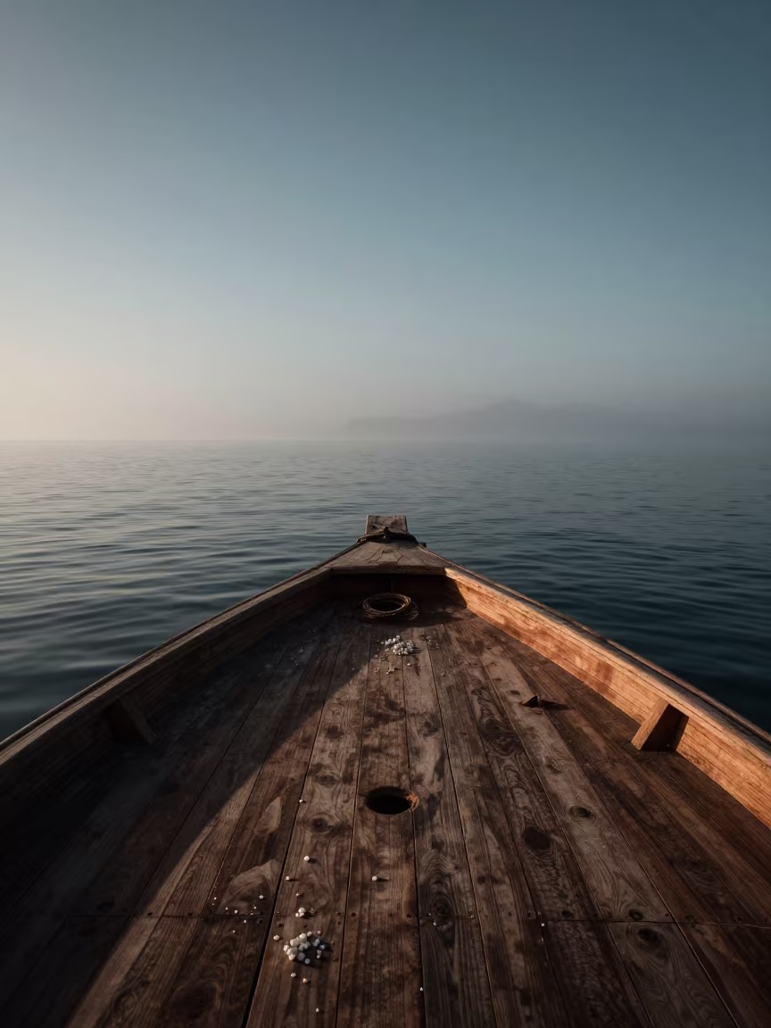 Pearl Diving Boat at Dawn Near Abuja in near Abuja