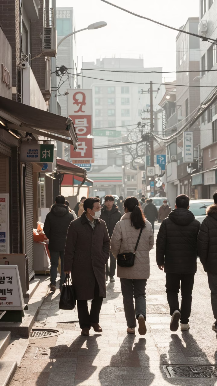Pedestrian Interaction in Seoul in in Seoul, South Korea