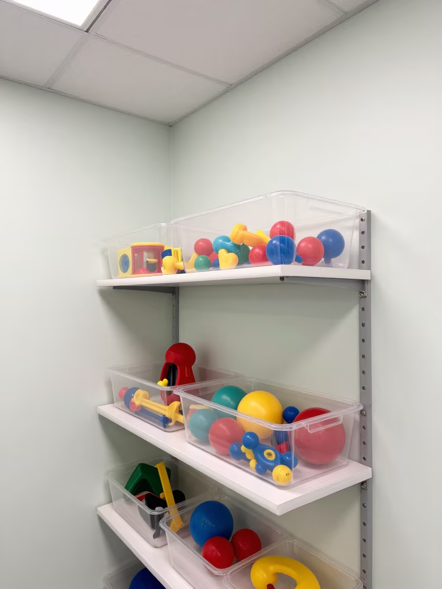 Pediatric Distraction Shelf in Kerman Imaging Suite in inside an imaging suite in Kerman