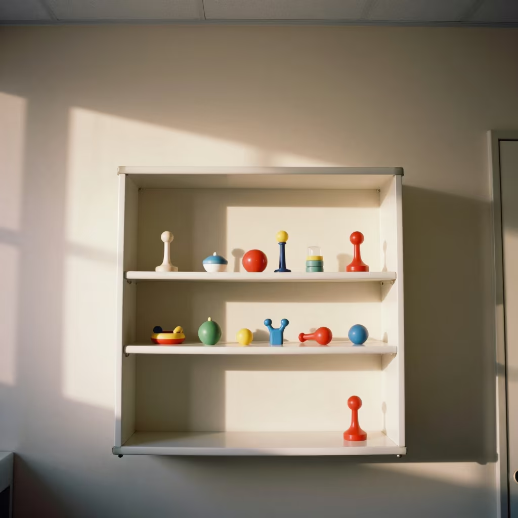 Pediatric Toy Shelf in Nicosia Surgical Prep Room in in a surgical prep area in Nicosia