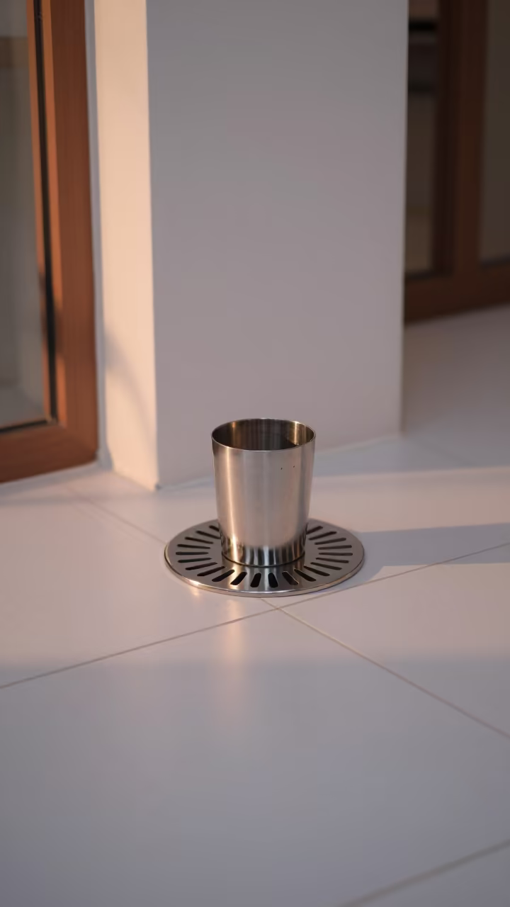 Pedicure drain cup in Gyeongju studio in inside a nail studio near Gyeongju