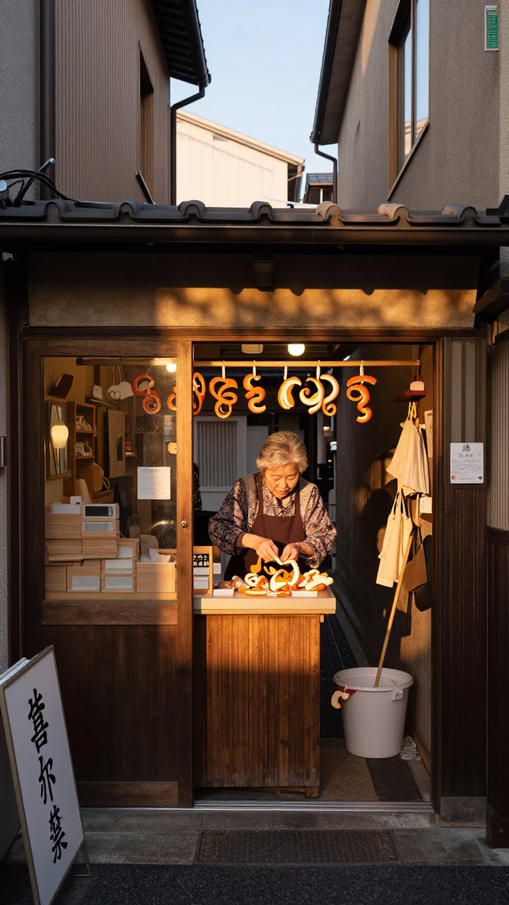 Peel Curls in Osaka in in Osaka, Japan