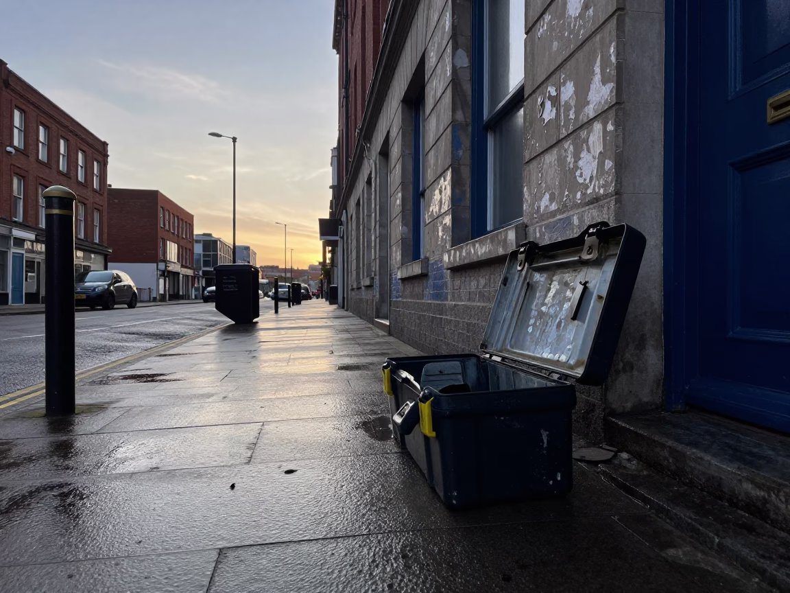 Peeling Paint in Liverpool in in Liverpool, United Kingdom
