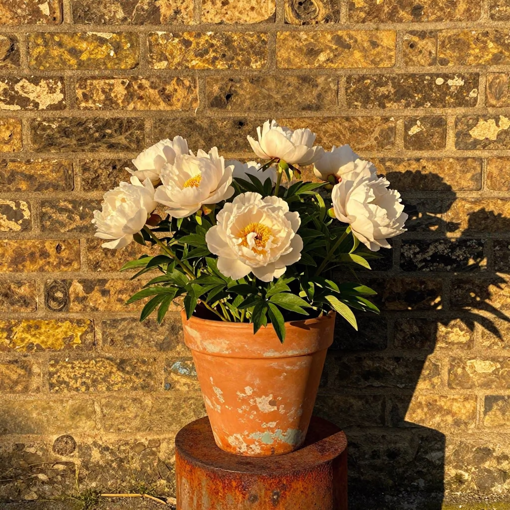 Peonies at Golden Hour in in Bristol, United Kingdom