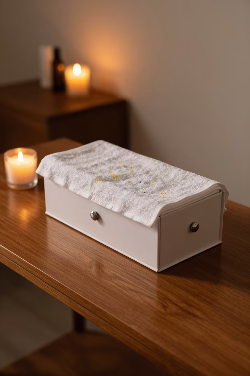 Permed Hair Sleeve Box in Yogyakarta Room in inside a skincare treatment room in Yogyakarta