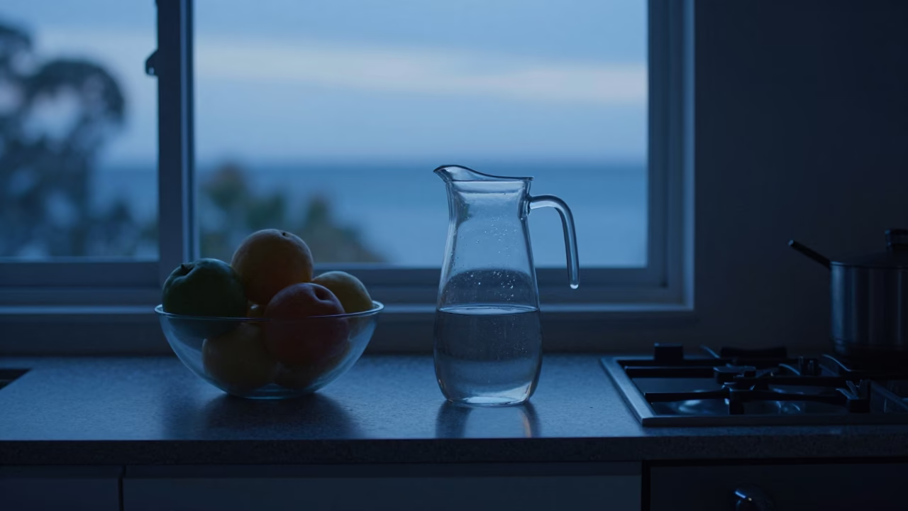 Perth Before Dawn at The Still Hours Before Dawn Light in in Perth, Western Australia, Australia