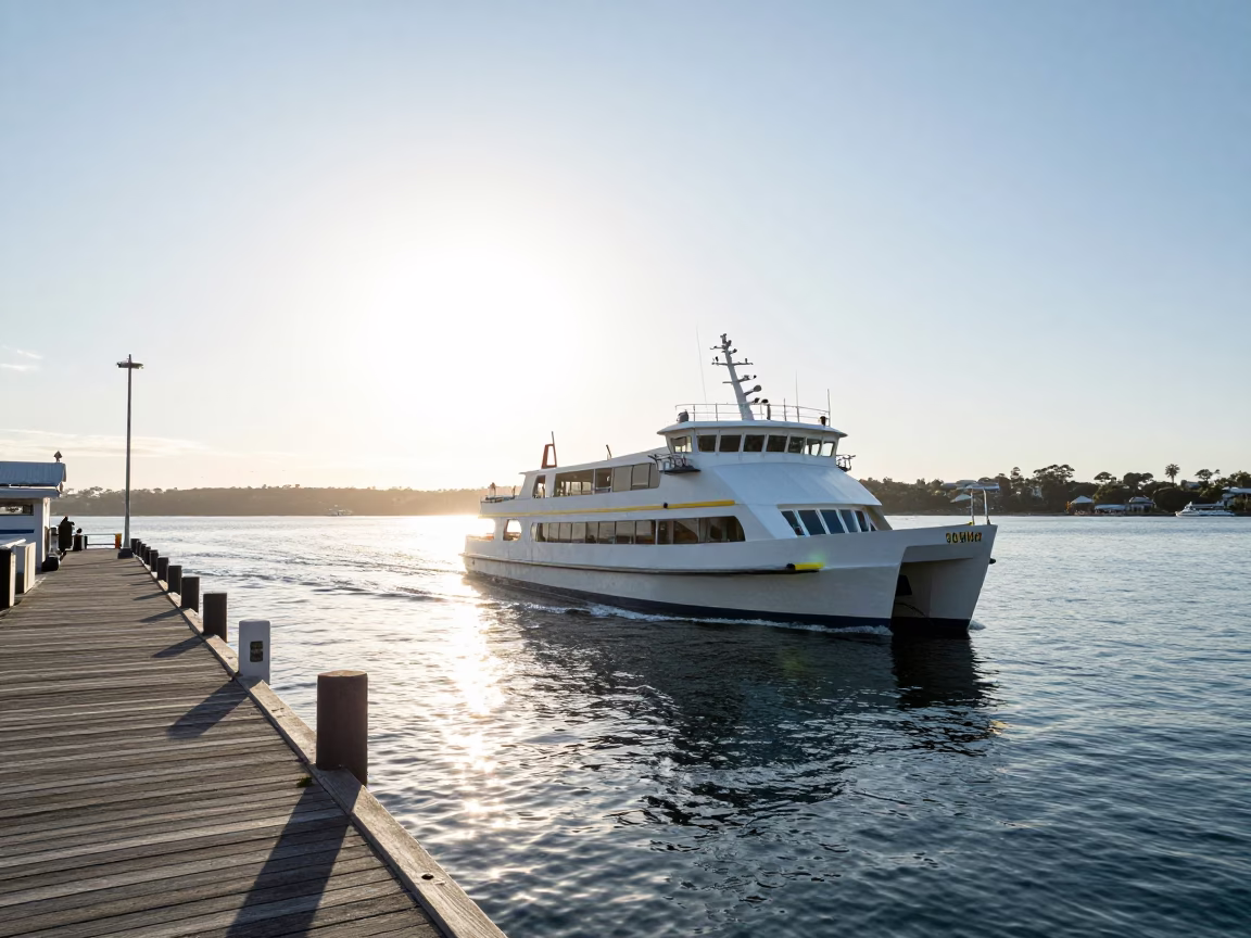 Perth Quay Harbor at The Early Afternoon Light in in Perth, Western Australia, Australia
