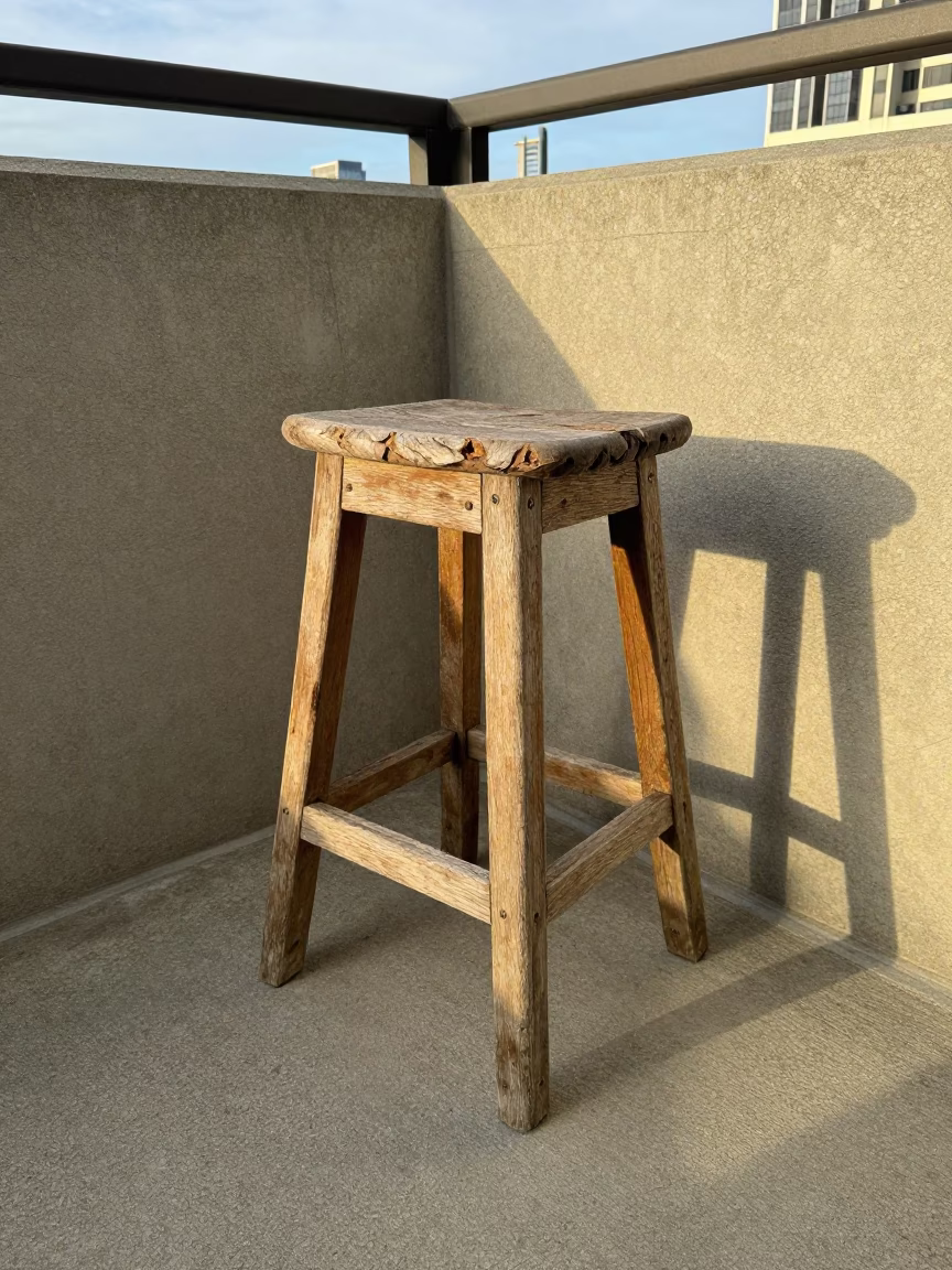 Perth Weathered Wooden Stool in in Perth, Australia