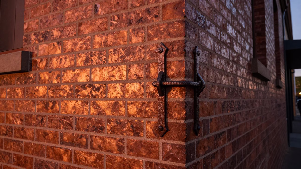 Perth Western Australia Copper Dusk Street Scene With Iron Deadbolt And Basket in in Perth, Western Australia, Australia