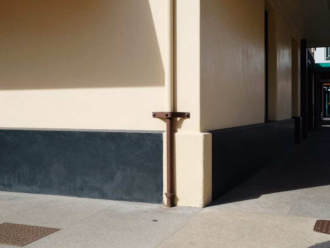 Perth Western Australia noon street scene with iron deadbolt and urban architecture in in Perth, Western Australia, Australia