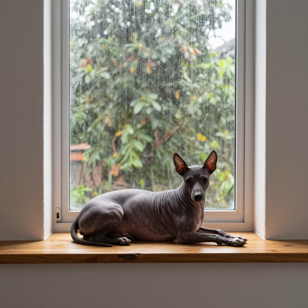 Peruvian Inca Orchid on Freetown Window Seat in on a window seat in a quiet apartment with soft side light in Freetown