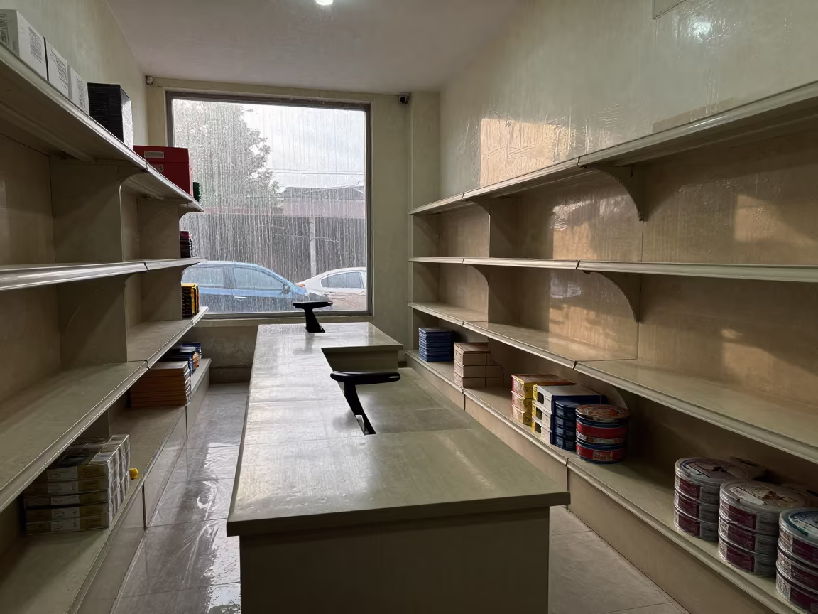 Pet Store Intake Desk Before Morning Visitors in inside a pet store aisle in Mandi Bahauddin