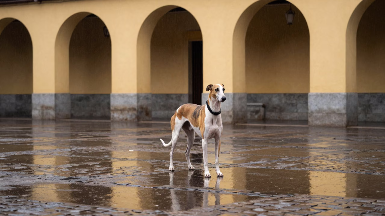 Pharaoh Hound in Madrid in in Madrid, Spain