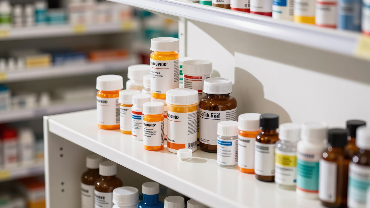 Pharmacy Counter in Boston in in Boston, Massachusetts, United States