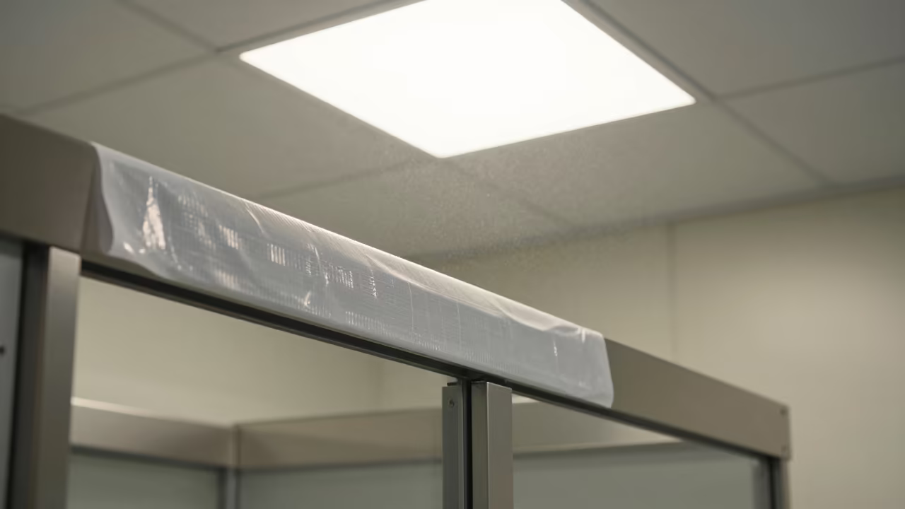 Pharmacy Fridge Seal Tag Rail in Cape Town Surgical Prep in in a surgical prep area near Sea Point, Cape Town