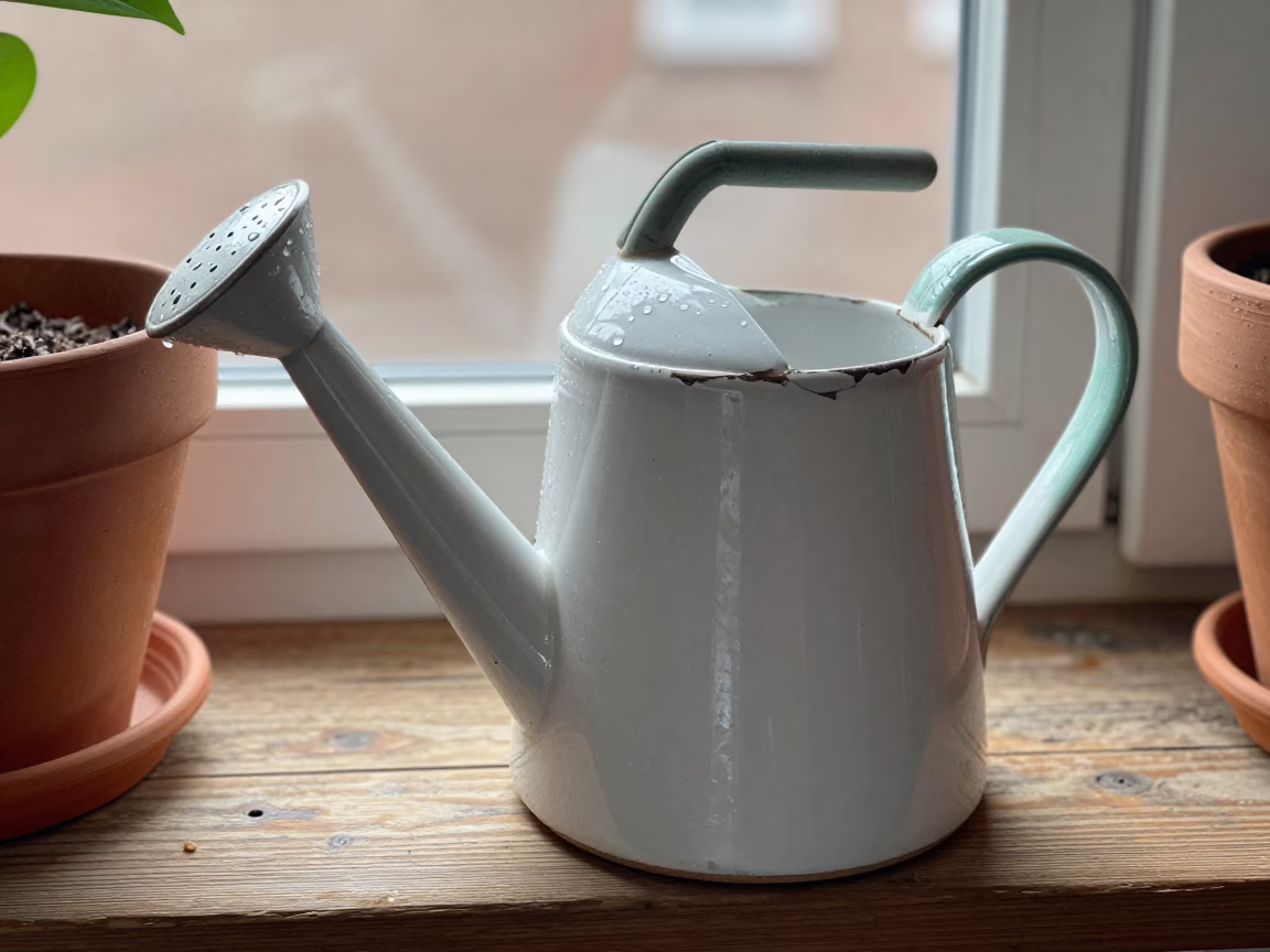 Philadelphia Chipped White Watering Jug in in Philadelphia, United States