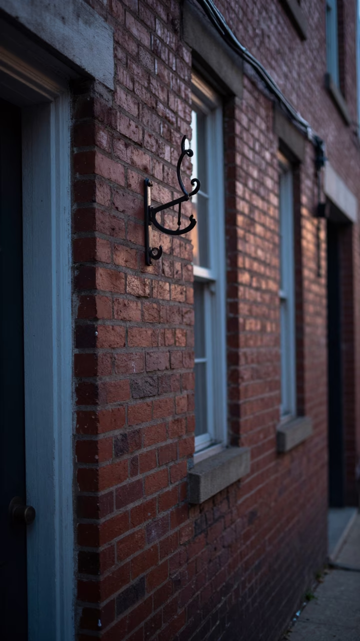 Philadelphia Nautical Dawn Street Scene with Key Blank and Coat Hook in in Philadelphia, Pennsylvania, United States