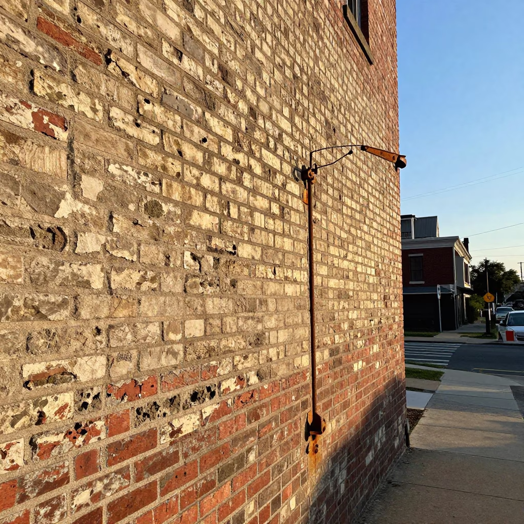 Philadelphia Pennsylvania Late Afternoon Street Scene with Rusty Hinge and Ceramic Tiles in in Philadelphia, Pennsylvania, United States