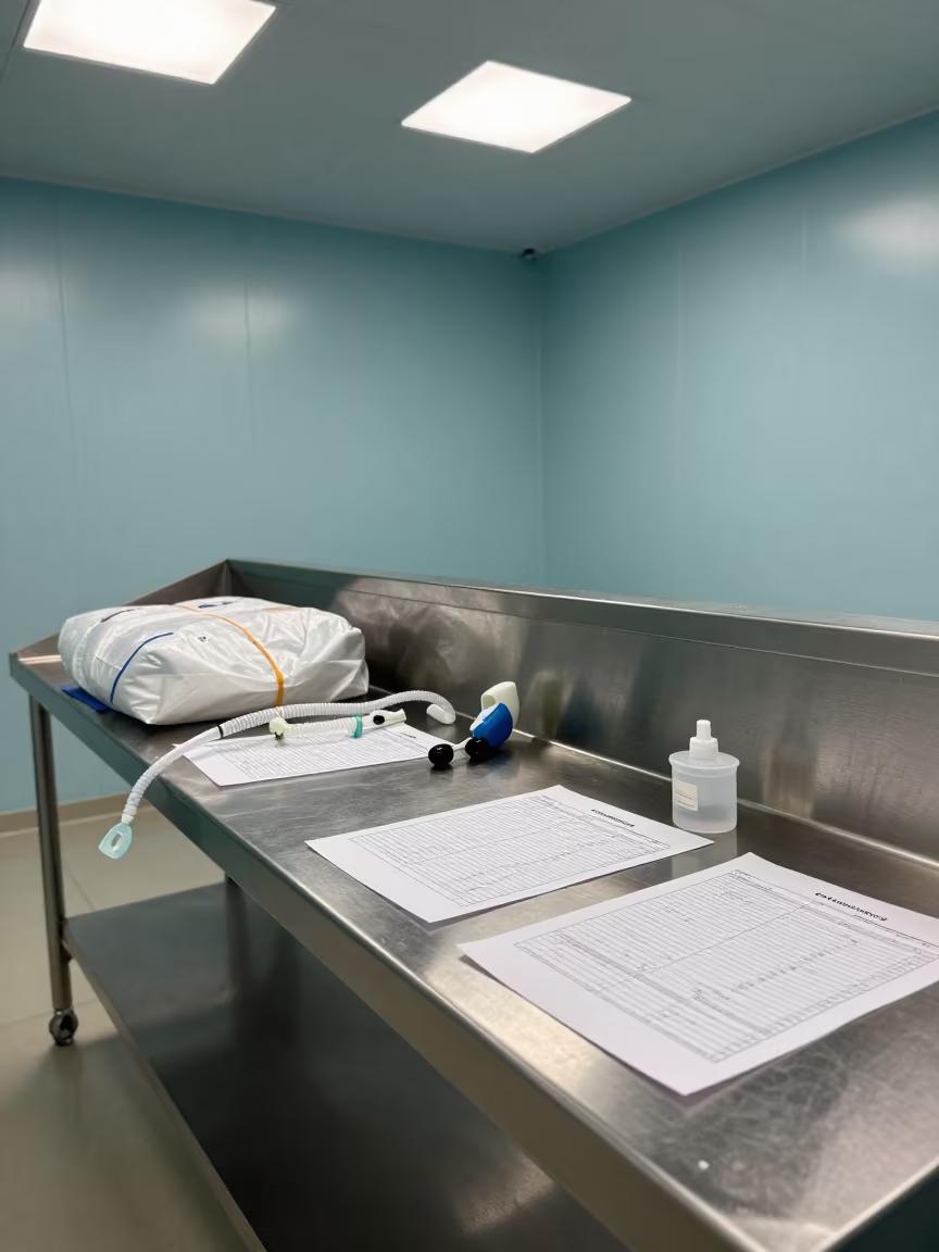 Phlebotomy Tourniquet Bag in Ghardaia Suite in inside an imaging suite near Ghardaia