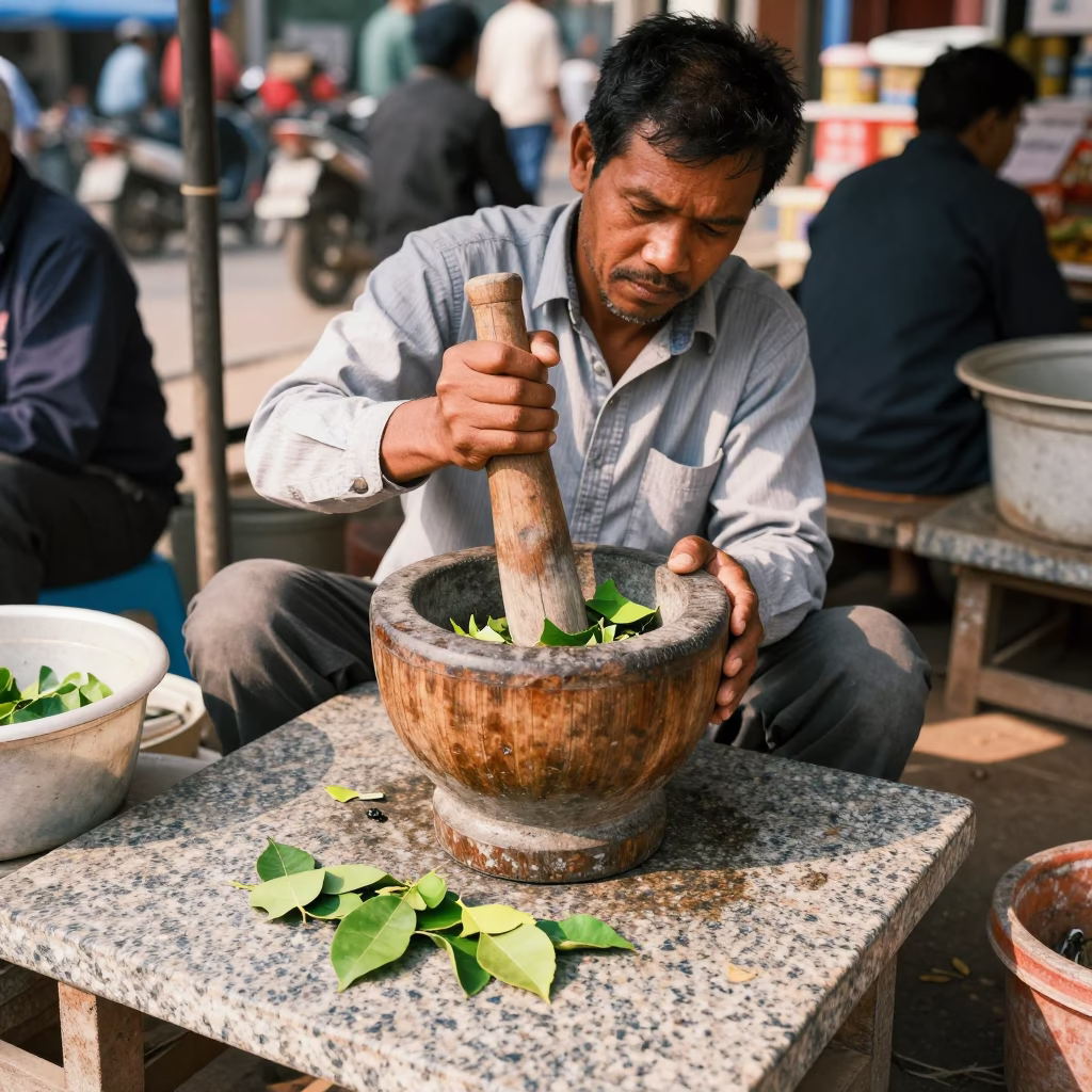 Phnom Penh Amok Paste in in Phnom Penh, Cambodia